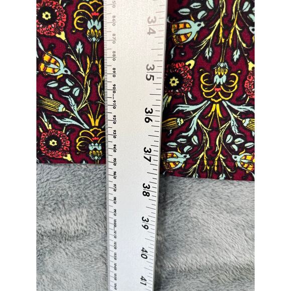 Women's LuLaRoe Floral Print Dress Size Small Burgundy Boho Julia Style - Exc - Picture 2 of 10